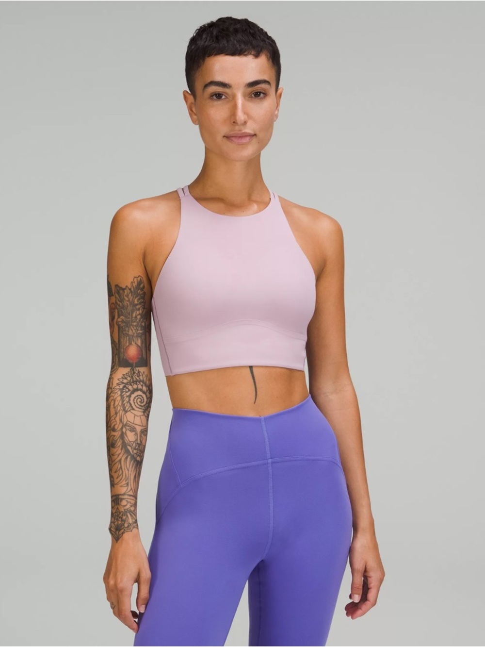 Like a Cloud High-Neck Longline Bra